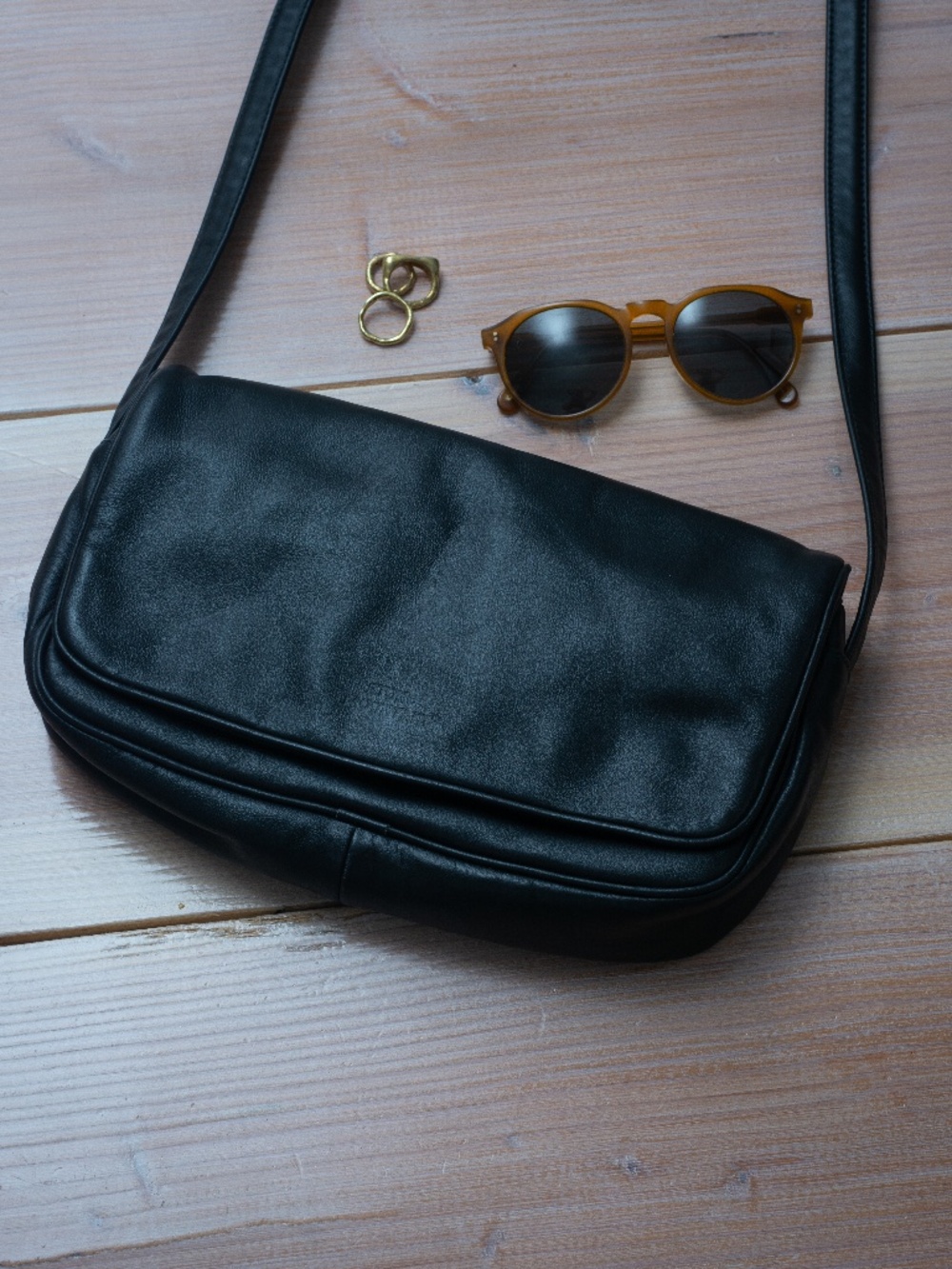 Black Leather Purse